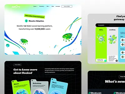 Web3 for Social Learning Platform 3d elements blockchain crypto digital ecosystem futuristic interface gamified education innovative onboarding learning platform nft education platform design social learning tech driven ui design user experience ux design uxui design web design web3 adoption web3 community web3 platform