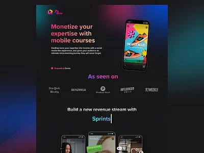 Renew - Online Courses Website ai ai assistant content interaction design mobile courses motion graphics online learning platform design revenue stream social media experience ui ui design ux ux design uxui web design web ui web ux webiste design website