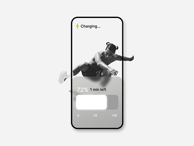 Charging Screen charging light mode mobile ui ui design ux ux design