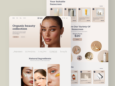 Ecommerce - Beauty products beauty products ecommerce ui ux