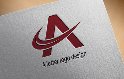 A letter logo design 3d animation branding graphic design logo motion graphics ui