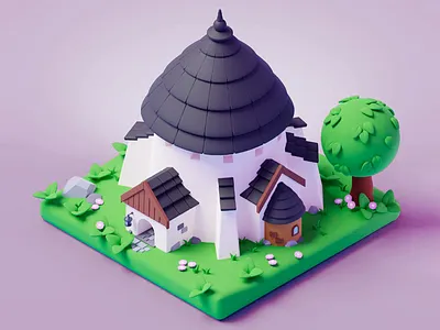 3D Storybook Village 🏡 3d animation 3d cottage 3d cottage 3d render 3d model 3d graphics 3d landscape 3d model 3d modeling 3d render 3d rendering character design design inspiration fairytale scene fantasy art fantasy village futuristic design house isometric view nature scene scene design storybook cottage