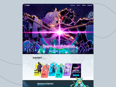 NFT Gaming UX/UI Interface action packed visuals anime aesthetics blockchain gaming crypto collectibles dark mode ui digital card game engaging user experience futuristic interface game marketplace gaming ui interactive web design neon cyberpunk nft gaming nft marketplace sci fi fantasy ui animation ux ui uxui design web3 adoption web3 platform