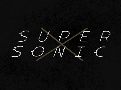 Super Sonic X branding identity logo mark