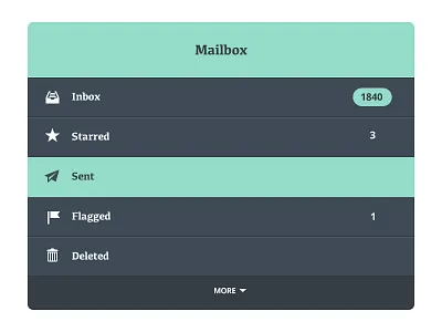 Mailbox Rebound flat inbox mail mailbox menu ui