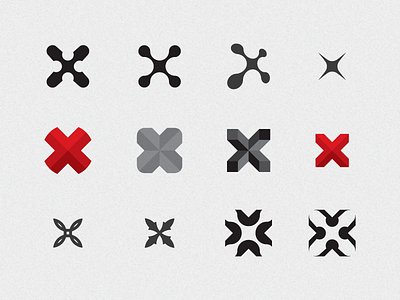 Unused X's branding logo logo design mark x