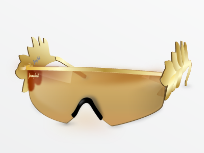 gold Sunglasses fashion gold icon sunglasses vector