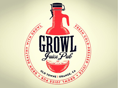 Growl Juice Pub Logo