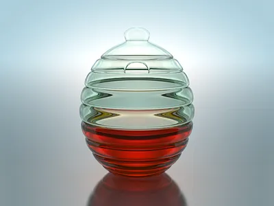 Beehive Honey Jar bee beehive glass honey jar pot