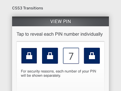 Number Reveal Prototype css3 transitions