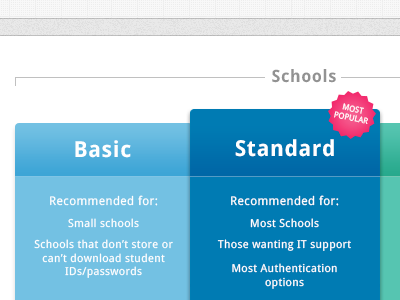 Pricing page options page pricing web