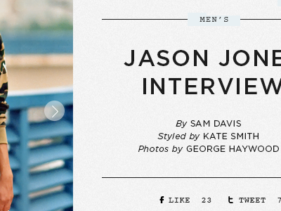 Post title detail article blog magazine page typography web