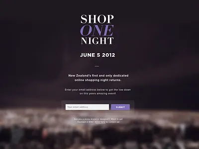 S1N landing page landing page signup web