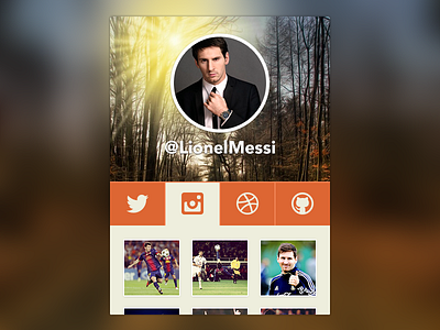 Profile Widget lionel messi messi profile rebound widget