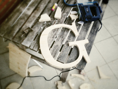 G diy g letter typo