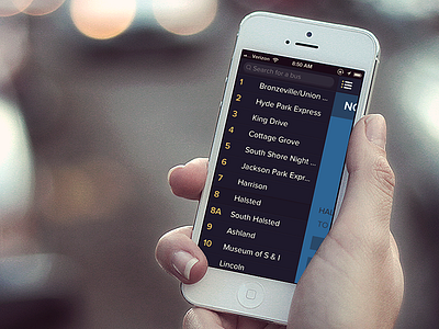 All Aboard all aboard app blue bus cta flat hamburger ios iphone list mobile proxima nova transportation
