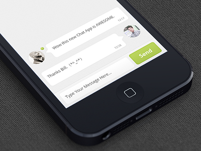 Chat App - Practice chat interface ios iphone app sms app ui user experience user interface ux