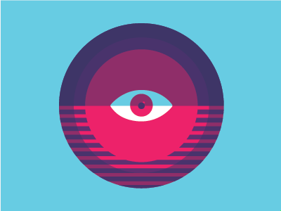 EYE color eye poster design psychedelic trippy