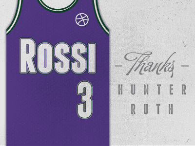 Thanks Hunter Ruth! 90s basketball brandon jennings bucks franchise invite jersey milwaukee milwaukee bucks retro script thank you thanks wisconsin