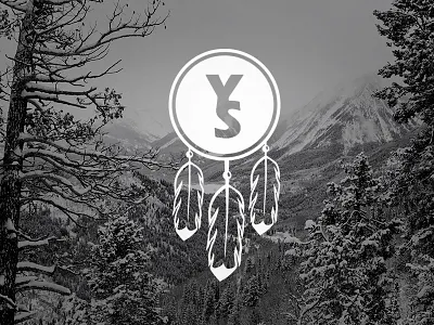 Yaqui Dribbble feather freestyle logo ski yaqui sports