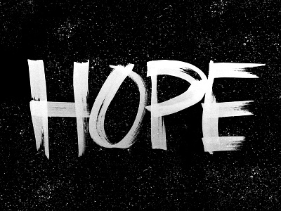 HOPE hand lettering lettering marker type