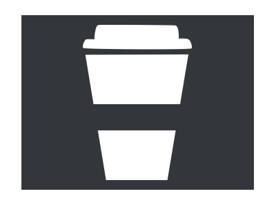 Coffee... to go coffee flat icon simple small