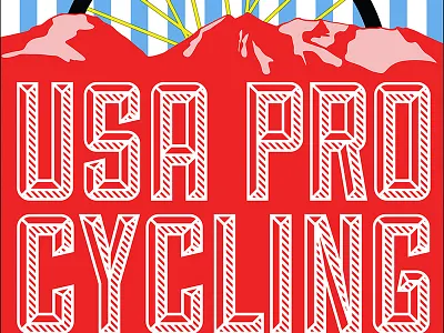 Usa Pro Cycle Dribbble colorado mountains poster usa pro cycling challenge