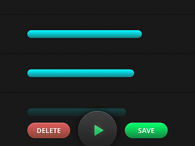 App UI Elements button dark progress ui