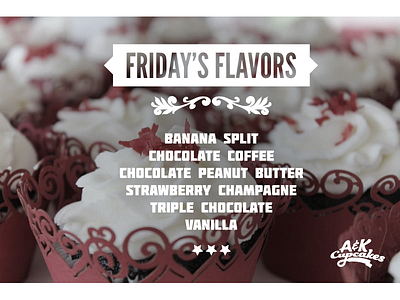 Cupcake Show Flier ak cupcakes cupcake cupcakes design flavors flier typography