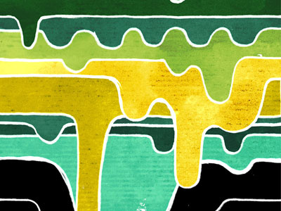 Drip Pattern Colour black drawing illustration white