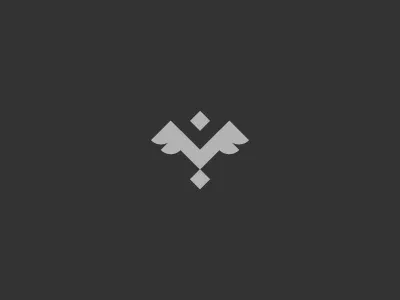 V bird branding logo personal v