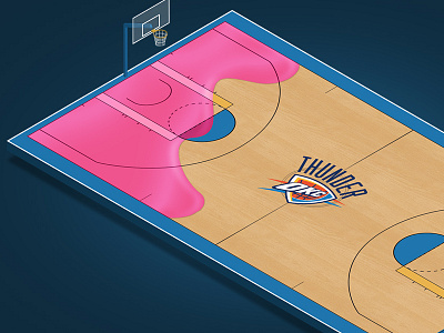 Oklahoma City Thunder - Debut basketball basketball field brick debuts fields nba okc oklahoma city thunder stadium thunder