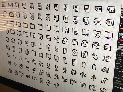 icons WIP icons vector wip