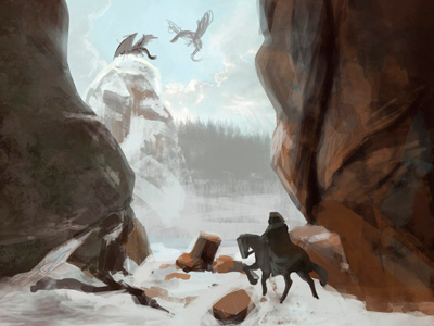 Fantasy sketch concept environment fantasy landscape