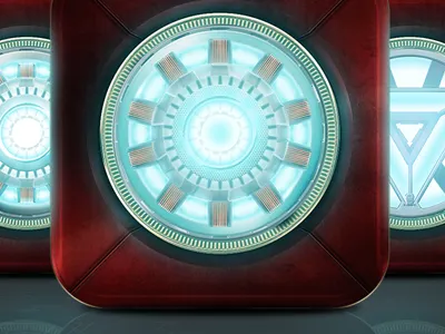 Iron Man icons desktop dock icon icons iron man metal texture