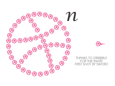 Dribbble Thanks For Invite dribbble first invitation invite sperm