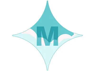 M clouds identity logo