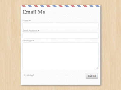 My New Website - Contact Form card css form html interface web wood