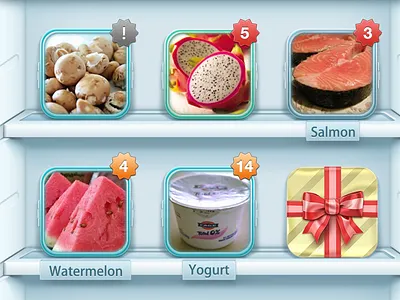 New name display mode in version 1.4 of Freshbox freshbox fridge giftbox icebox