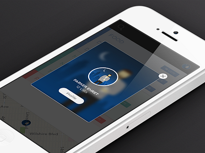 iPhone List App Profile Card app application card clean flat design interface iphone list mobile profile simple ui