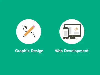 Services flat icons pen responsive services