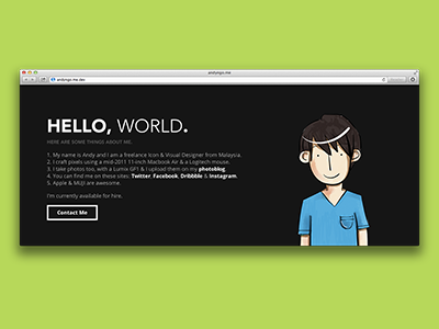 andyngo.me andyngo andyngo.me design icon visual website
