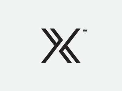 X logo mark seal stamp symbol x