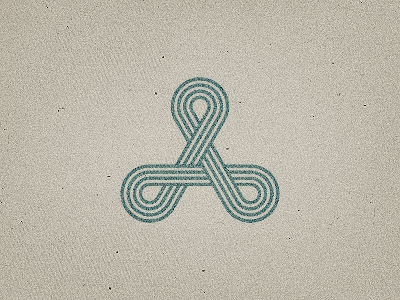 Triskelion mark a brand custom geometrical grid icon letter logo mark symbol symmetrical triangle triskelion vector