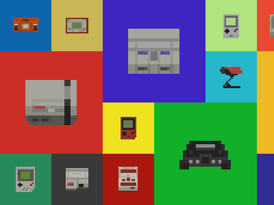 Nintendo Console Sprites 8 bit animation nintendo