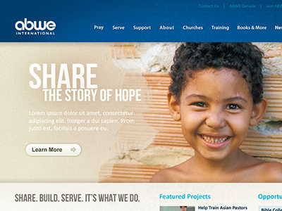 ABWE concept web design