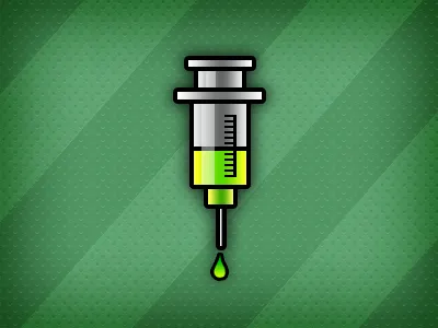 Syringe Icon game green icon illustration needle syringe vector