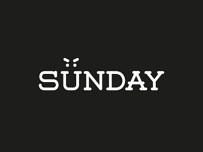 Sunday angry day envious happy illustrator light logo photoshop positive serif smile sunday sunshine typography week