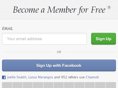 Inline Validation & Error Handling (Animated) address citymob email error handling facebook facepile inline login password pop up sign in sign up ui validation wall website