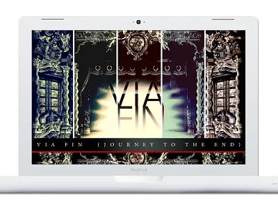 Via Fin branding composer design fin identity logo minimal modern music responsive site via web